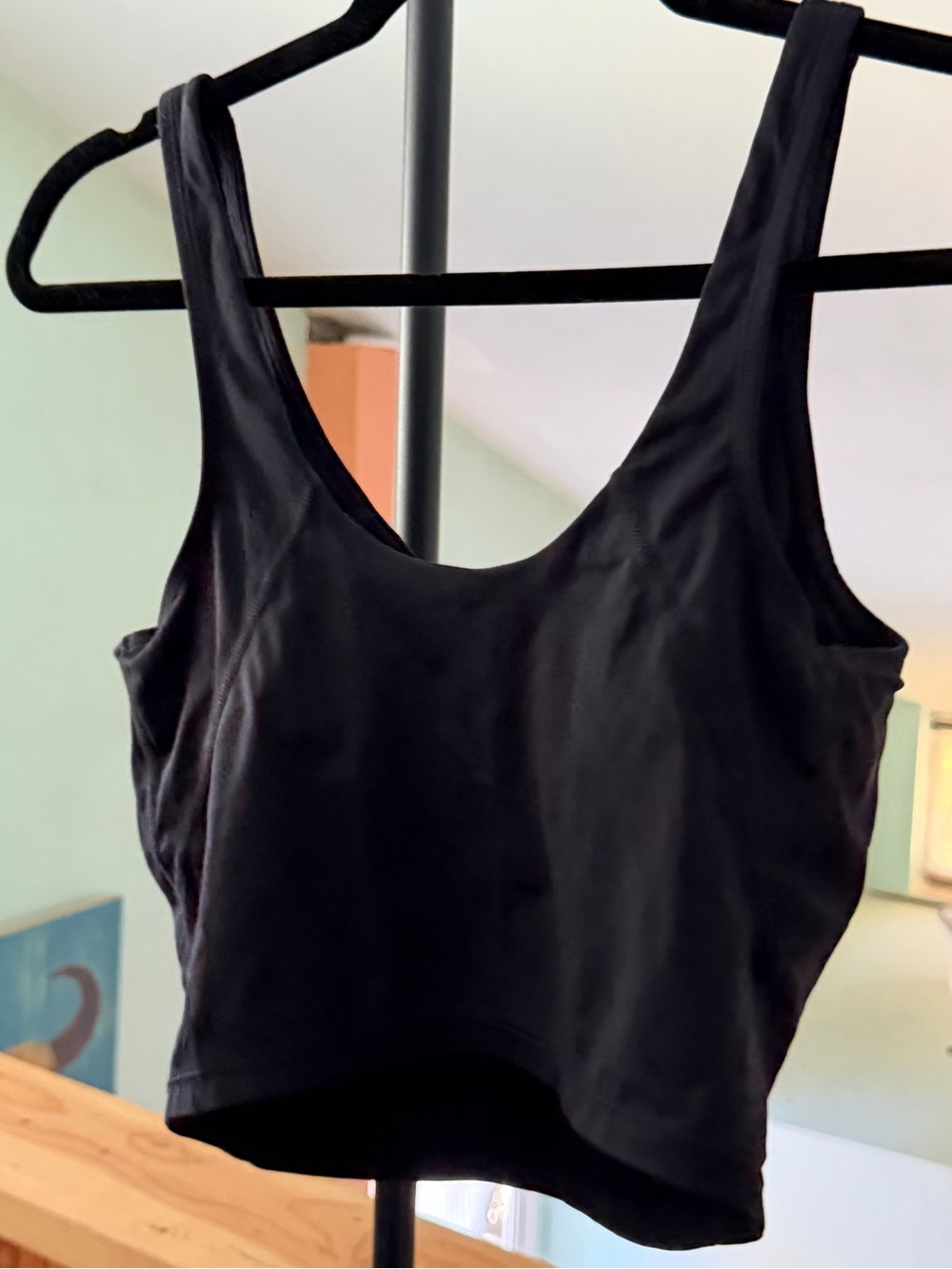 Black Women's Cropped Tank Bralette - Brand